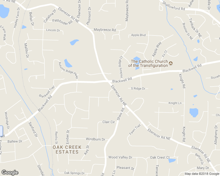 map of restaurants, bars, coffee shops, grocery stores, and more near 3500 Ebenezer Court in Marietta