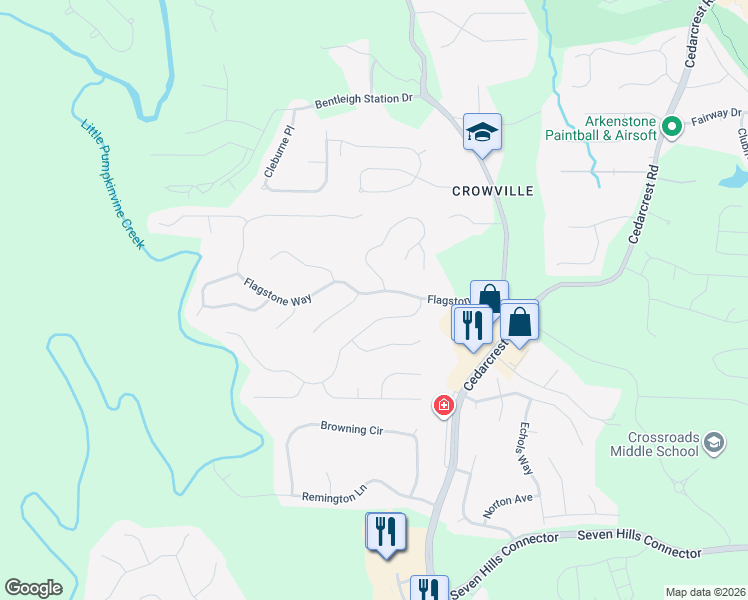 map of restaurants, bars, coffee shops, grocery stores, and more near 349 Flagstone Way in Acworth