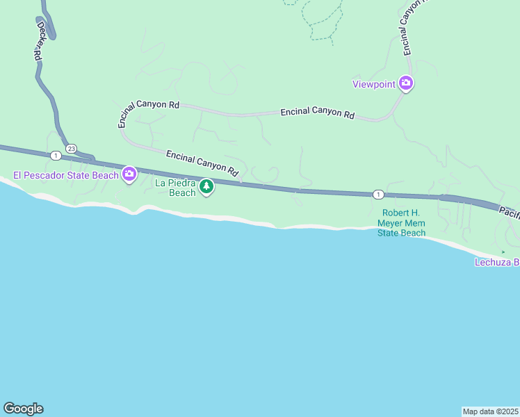 map of restaurants, bars, coffee shops, grocery stores, and more near 32554 Pacific Coast Highway in Malibu