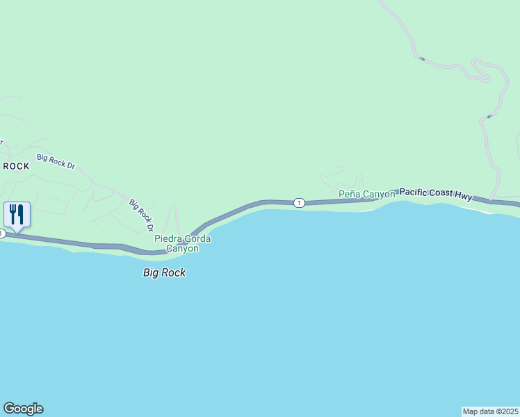 map of restaurants, bars, coffee shops, grocery stores, and more near 19620 Pacific Coast Highway in Malibu