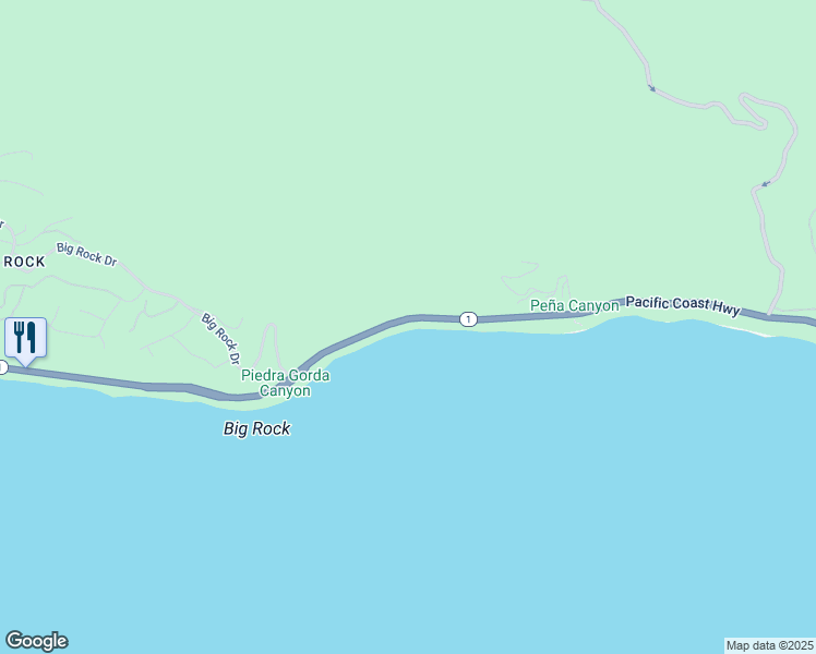 map of restaurants, bars, coffee shops, grocery stores, and more near 19620 Pacific Coast Highway in Malibu