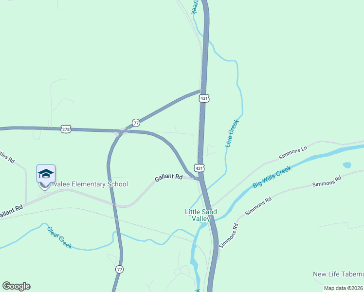 map of restaurants, bars, coffee shops, grocery stores, and more near 170 Rodgers Road in Attalla