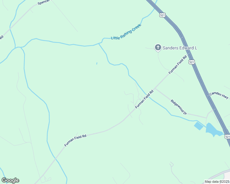 map of restaurants, bars, coffee shops, grocery stores, and more near 4210 Furman Field Road in Rembert