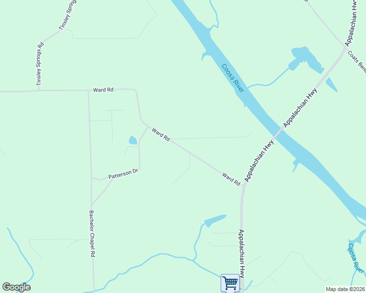 map of restaurants, bars, coffee shops, grocery stores, and more near 350 Ward Road in Gadsden