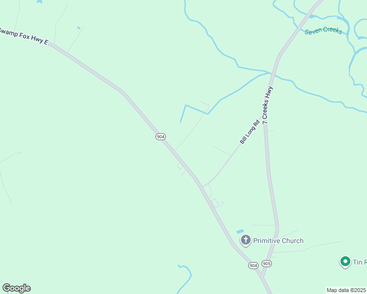 map of restaurants, bars, coffee shops, grocery stores, and more near 15289 Swamp Fox Highway East in Tabor City