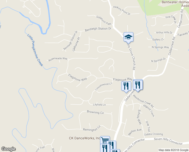 map of restaurants, bars, coffee shops, grocery stores, and more near 638 Flagstone Way in Acworth