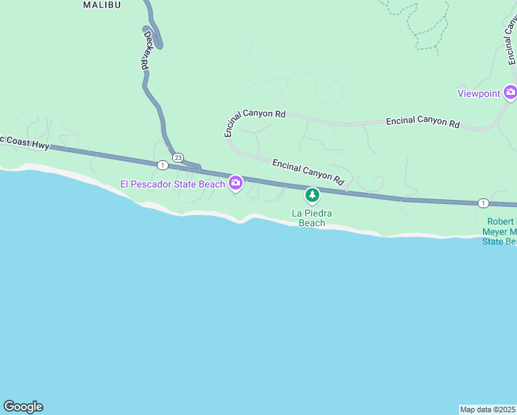 map of restaurants, bars, coffee shops, grocery stores, and more near 32804 Pacific Coast Highway in Malibu