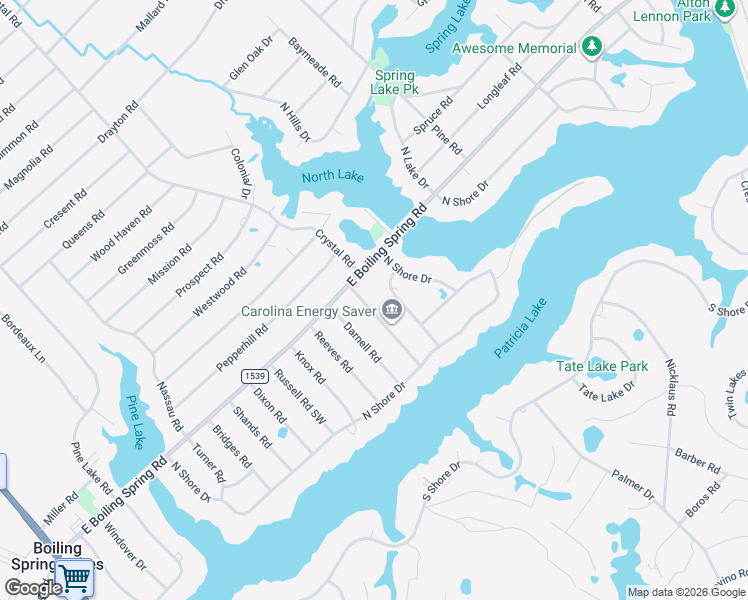 map of restaurants, bars, coffee shops, grocery stores, and more near 41 Burton Road in Southport