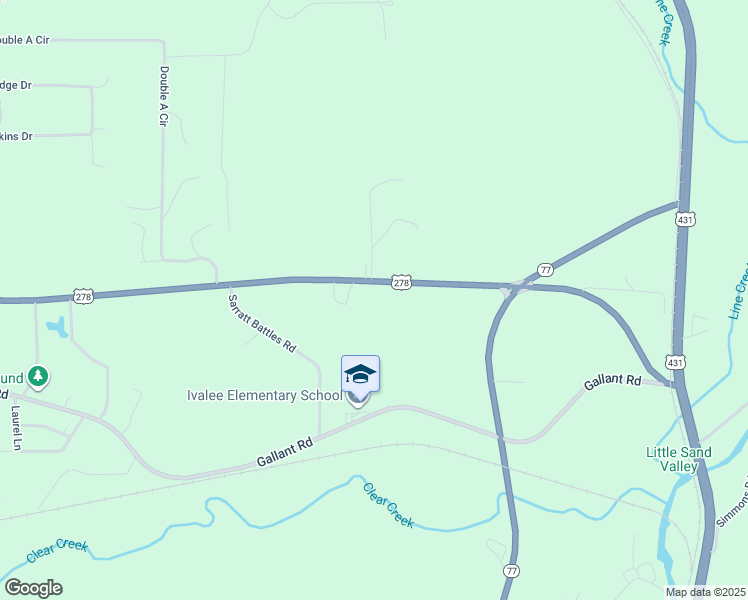 map of restaurants, bars, coffee shops, grocery stores, and more near 15475 U.S. 278 in Attalla