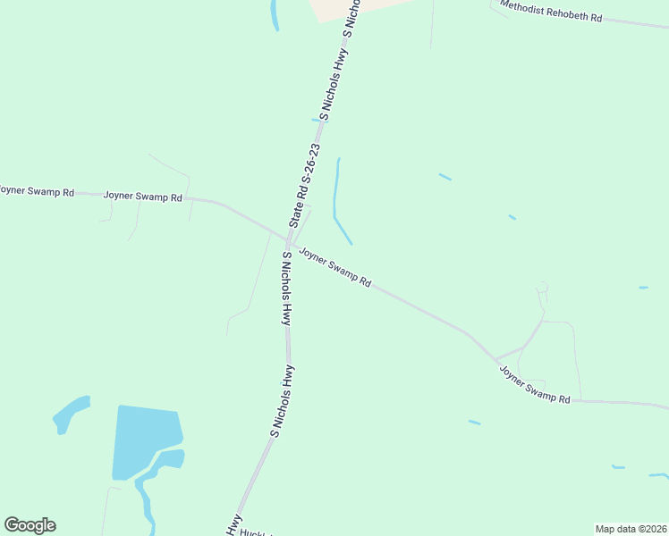 map of restaurants, bars, coffee shops, grocery stores, and more near 2770 Joyner Swamp Road in Galivants Ferry