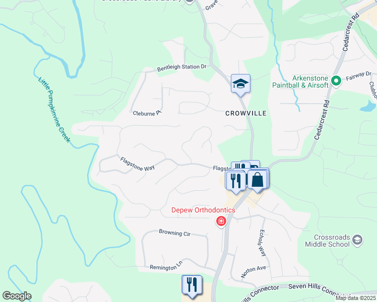 map of restaurants, bars, coffee shops, grocery stores, and more near 52 Turtle Rock Place in Acworth
