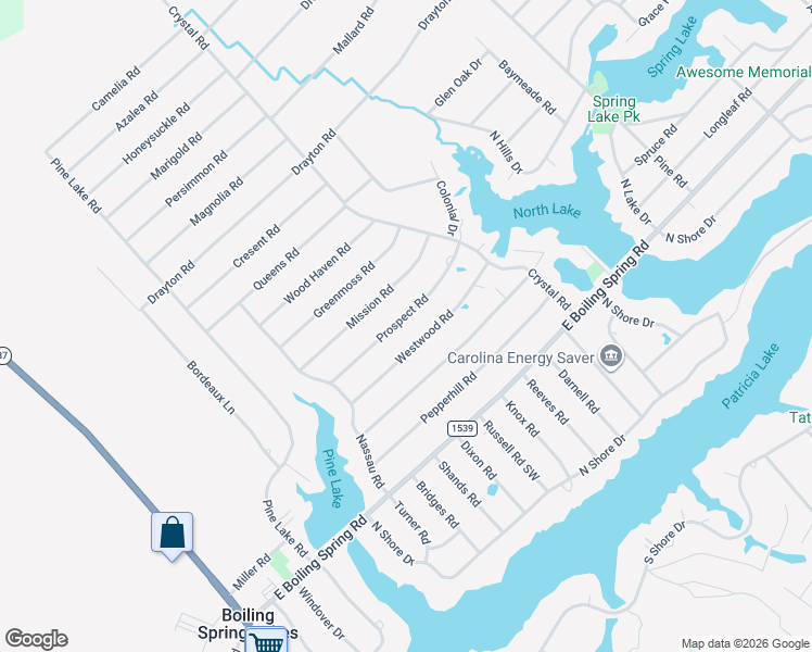 map of restaurants, bars, coffee shops, grocery stores, and more near 558 Mission Rd in Southport