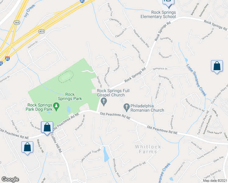 map of restaurants, bars, coffee shops, grocery stores, and more near 591 Tuscany Walk Lane in Lawrenceville