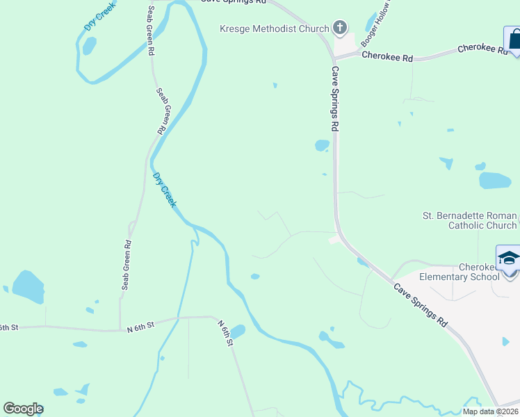map of restaurants, bars, coffee shops, grocery stores, and more near 1201 Cave Springs Road in Cedartown