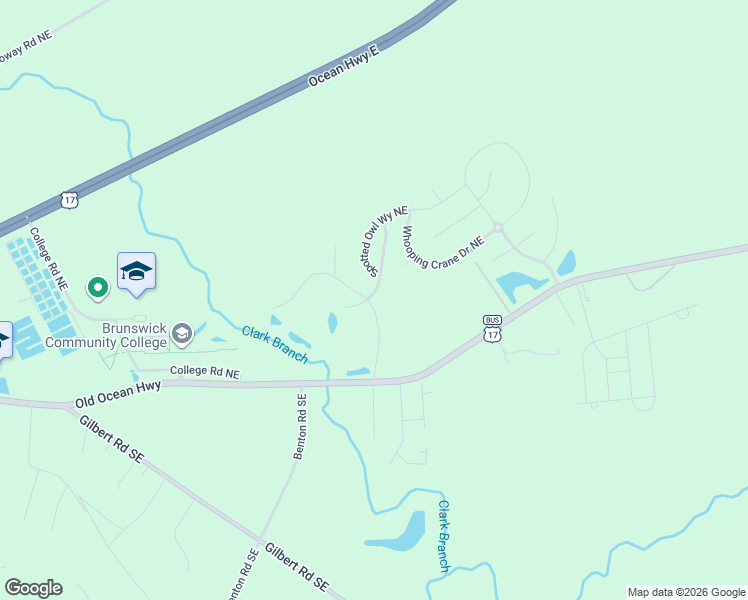 map of restaurants, bars, coffee shops, grocery stores, and more near in Boiling Spring Lakes