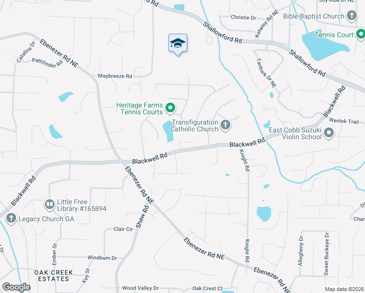 map of restaurants, bars, coffee shops, grocery stores, and more near 1626 Willow Wind Court in Marietta