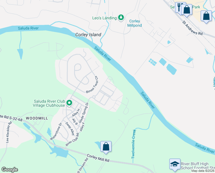 map of restaurants, bars, coffee shops, grocery stores, and more near 418 Tailwater Bend in Lexington