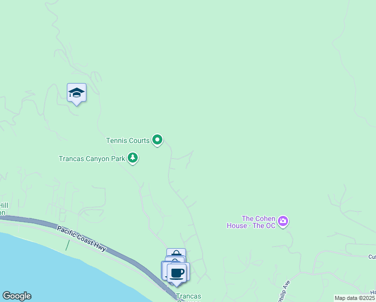 map of restaurants, bars, coffee shops, grocery stores, and more near 30617 La Sonora Drive in Malibu