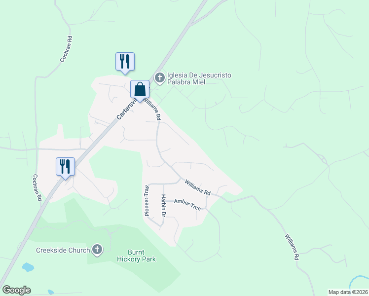 map of restaurants, bars, coffee shops, grocery stores, and more near 182 Hickory Trail in Dallas