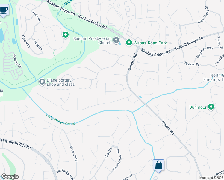 map of restaurants, bars, coffee shops, grocery stores, and more near 3335 Mainstay Place in Alpharetta