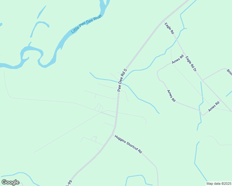 map of restaurants, bars, coffee shops, grocery stores, and more near 15989 Pee Dee Road South in Galivants Ferry