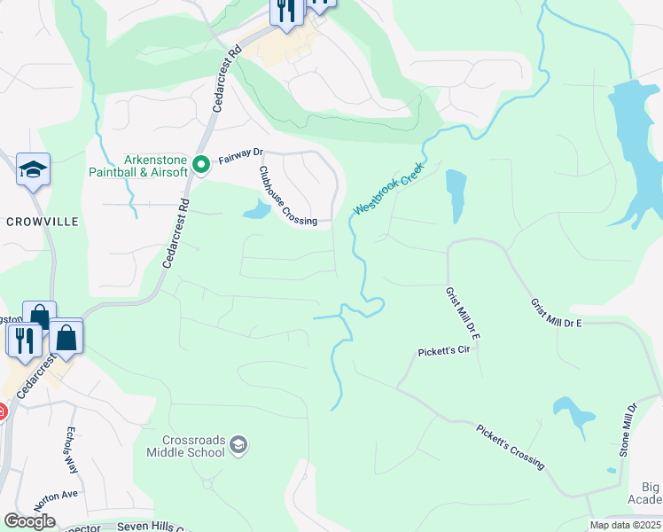 map of restaurants, bars, coffee shops, grocery stores, and more near 12 Riverclub Road in Acworth