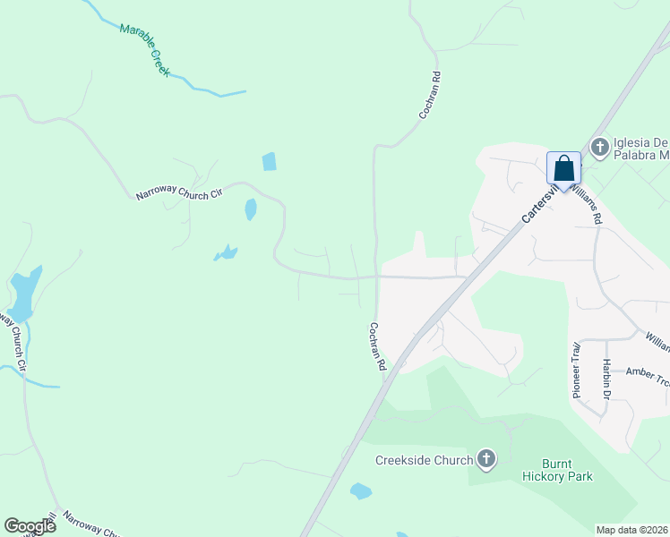map of restaurants, bars, coffee shops, grocery stores, and more near 12 Burnt Hickory Pointe in Dallas