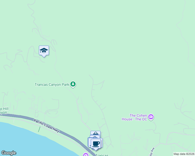 map of restaurants, bars, coffee shops, grocery stores, and more near 5958 Paseo Canyon Drive in Malibu