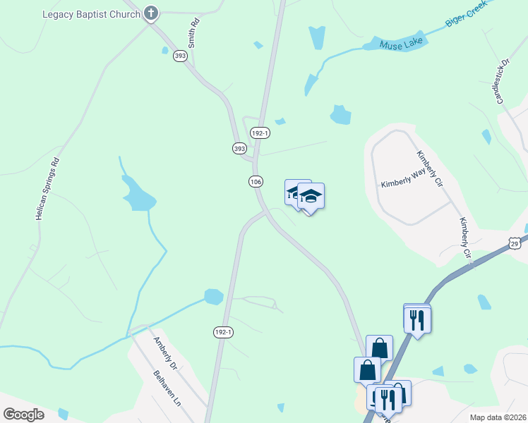 map of restaurants, bars, coffee shops, grocery stores, and more near 9193 Fortson Store Road in Hull