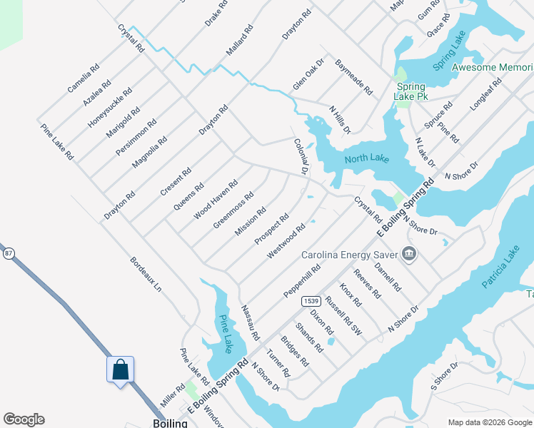 map of restaurants, bars, coffee shops, grocery stores, and more near 558 Mission Rd in Southport