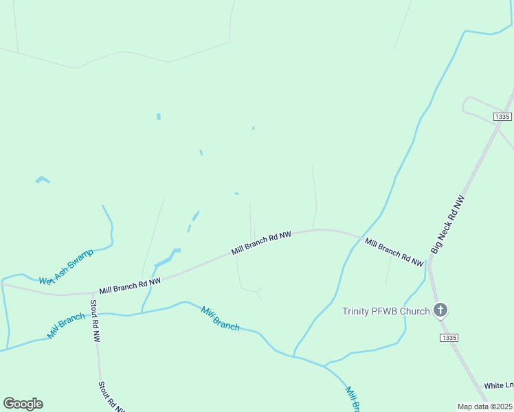 map of restaurants, bars, coffee shops, grocery stores, and more near 5208 Mill Branch Road Northwest in Ash