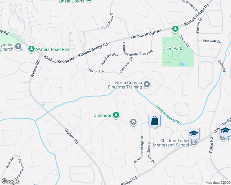 map of restaurants, bars, coffee shops, grocery stores, and more near 10625 Kingsmark Trail in Alpharetta