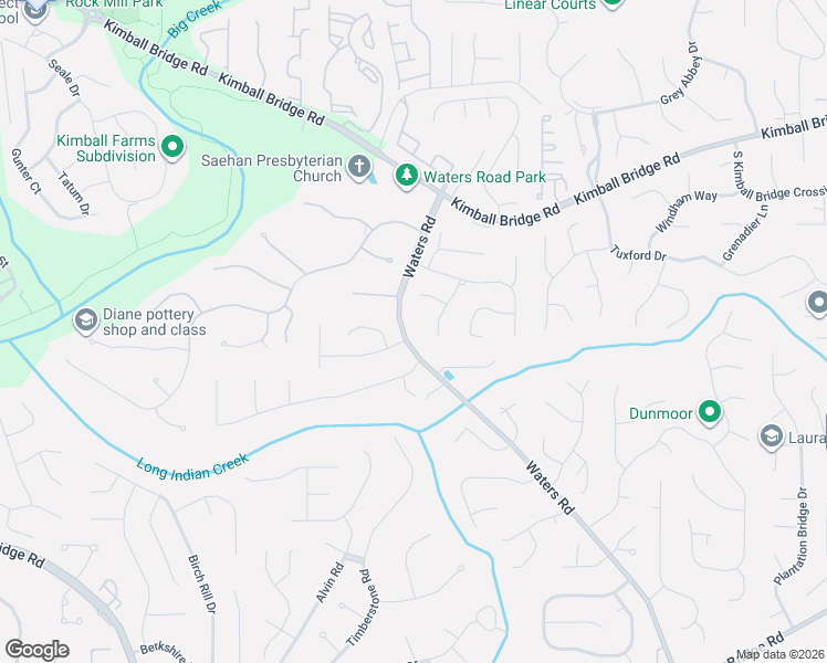map of restaurants, bars, coffee shops, grocery stores, and more near 3400 Mainstay Place in Alpharetta