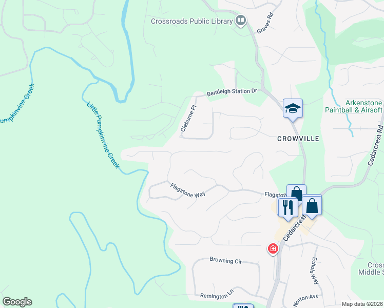 map of restaurants, bars, coffee shops, grocery stores, and more near 972 Flagstone Way in Acworth