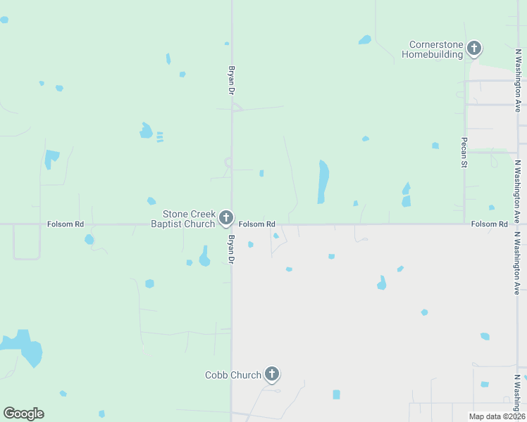 map of restaurants, bars, coffee shops, grocery stores, and more near 2586 Folsom Road in Durant