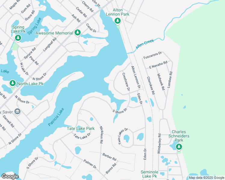 map of restaurants, bars, coffee shops, grocery stores, and more near 1373 South Shore Drive in Southport