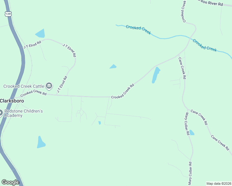 map of restaurants, bars, coffee shops, grocery stores, and more near 787 Crooked Creek Road in Athens