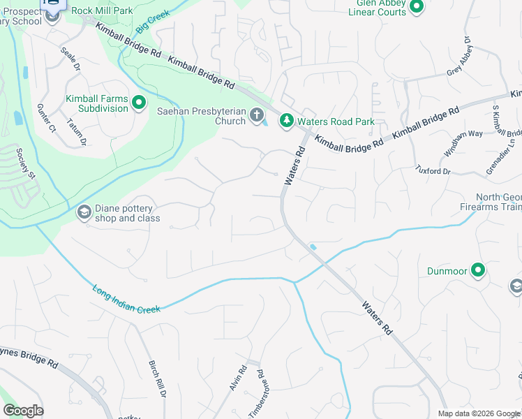 map of restaurants, bars, coffee shops, grocery stores, and more near 3383 Carverton Lane in Alpharetta