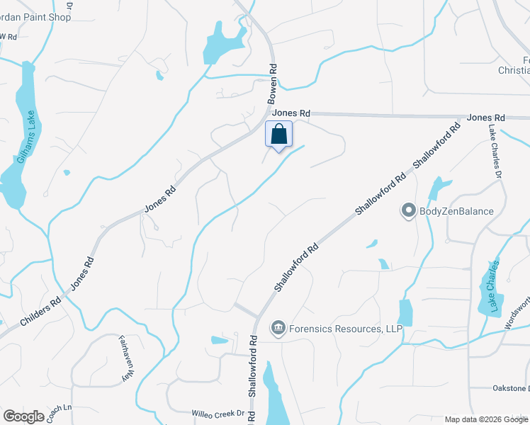 map of restaurants, bars, coffee shops, grocery stores, and more near 225 Aspen Bluff in Roswell