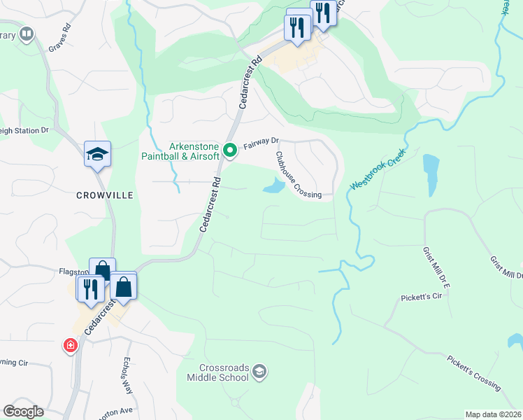 map of restaurants, bars, coffee shops, grocery stores, and more near 114 Lanier Path in Acworth
