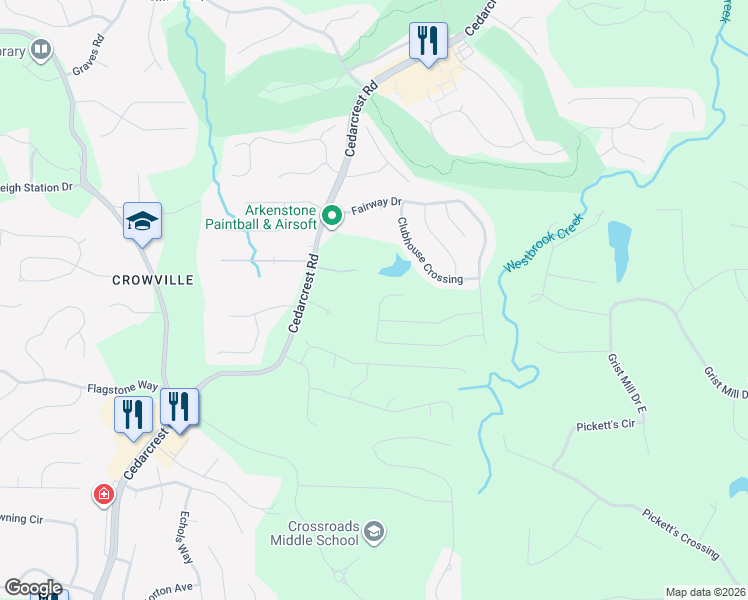 map of restaurants, bars, coffee shops, grocery stores, and more near 114 Lanier Path in Acworth