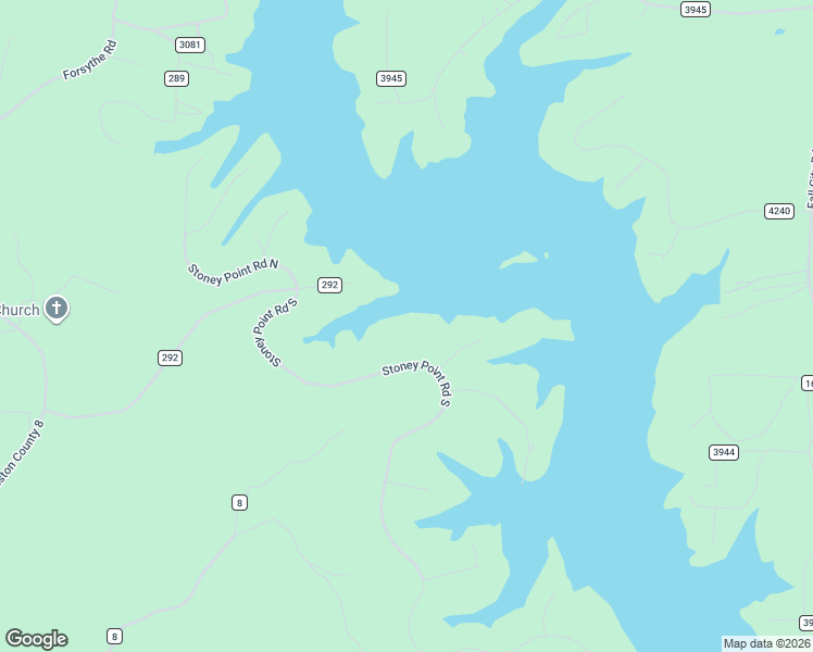 map of restaurants, bars, coffee shops, grocery stores, and more near Stoney Point Road South in Double Springs