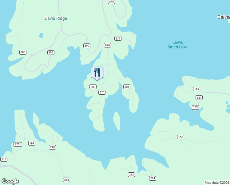 map of restaurants, bars, coffee shops, grocery stores, and more near 226 County Road 881 in Crane Hill