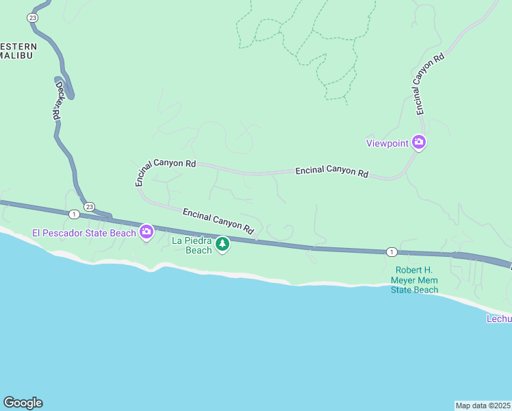 map of restaurants, bars, coffee shops, grocery stores, and more near 32700 Vista De Los Ondas in Malibu