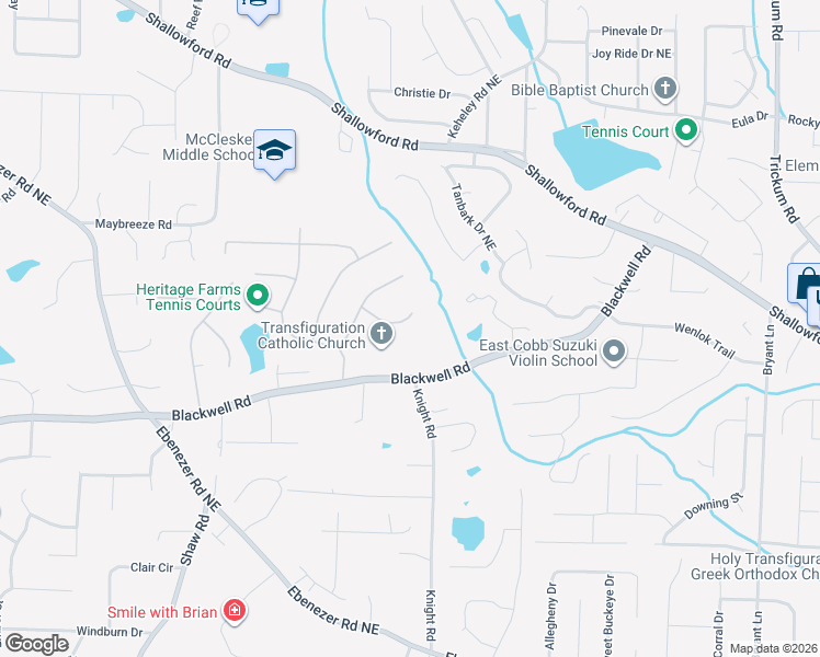 map of restaurants, bars, coffee shops, grocery stores, and more near 1770 Basswood Court in Marietta