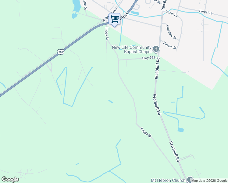 map of restaurants, bars, coffee shops, grocery stores, and more near 356 Suggs Street in Loris