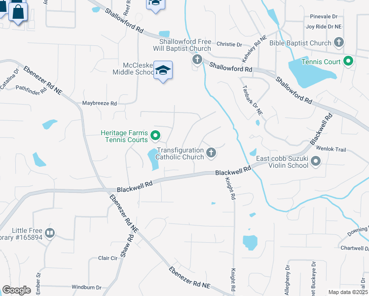 map of restaurants, bars, coffee shops, grocery stores, and more near 3740 Apple Way in Marietta