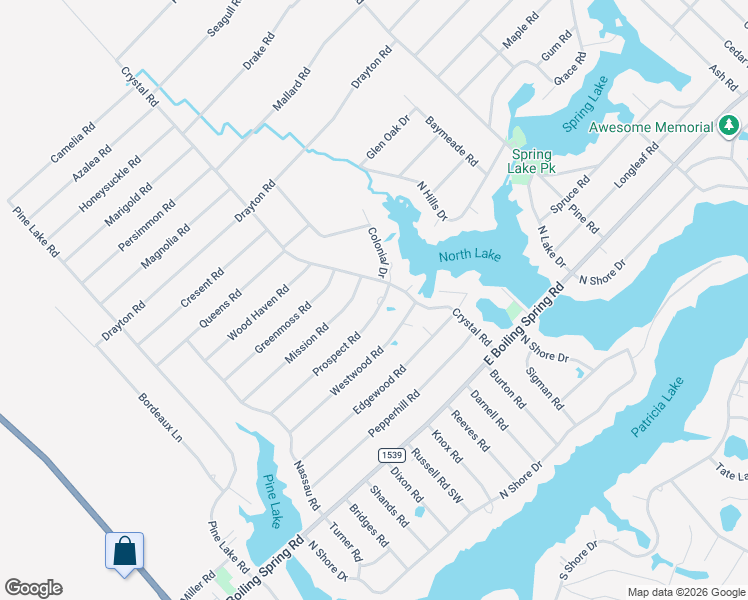 map of restaurants, bars, coffee shops, grocery stores, and more near 673 Prospect Road in Southport