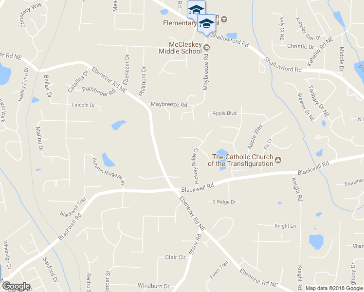 map of restaurants, bars, coffee shops, grocery stores, and more near 1452 Cedar Ridge Road in Marietta