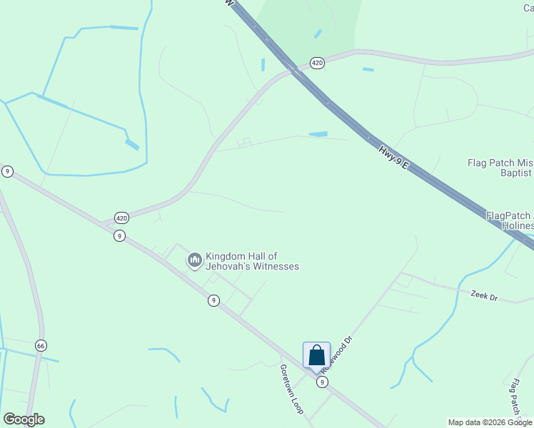 map of restaurants, bars, coffee shops, grocery stores, and more near 1655 Powell Lane in Loris